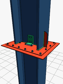 Defining a Column-Column End Plate Splice Connection