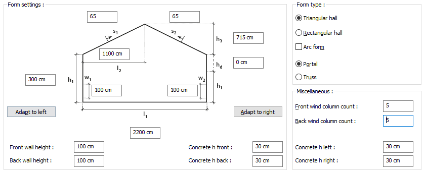 Wind Column Count Setting