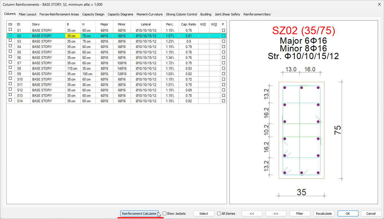 Reinforcement Calculator