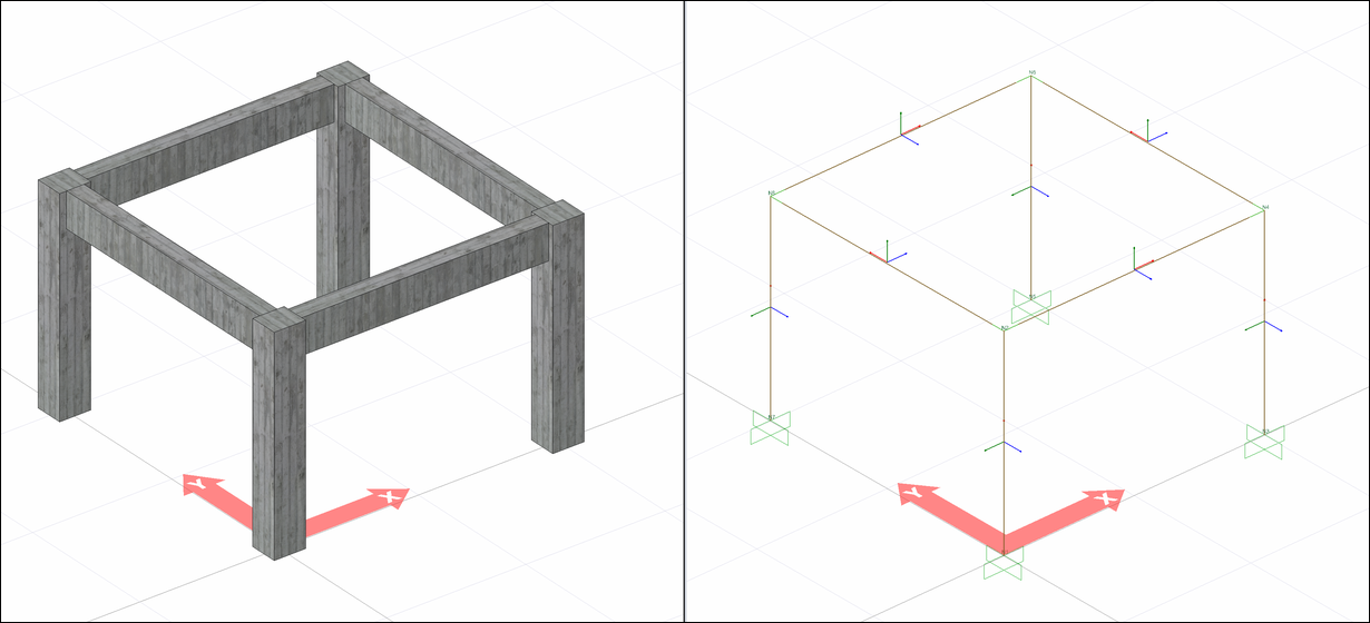 Concrete Rigid Diaphragm Analysis Model